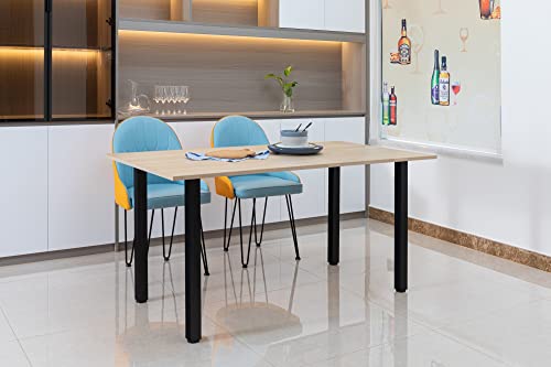 32 Inch Metal Table Legs,Heavy Duty Desk Legs,Black Set of 4. - size: 32"