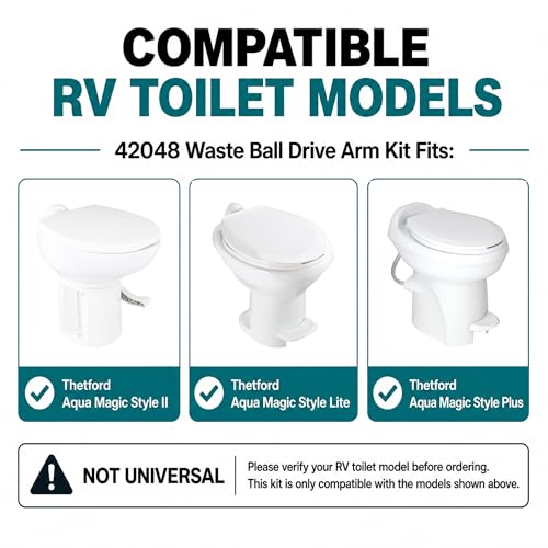 42048 Waste Ball Drive Arm Kit Compatible with Thetford Aqua-Magic Toilets - size: 42048 Waste Ball Drive Arm Kit