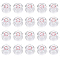 HARFINGTON 20pcs Circular Bubble Spirit Level 14x8mm Mini Round Bubble Spirit Level Little Measuring Layout Tools for TV Industrial Carpentry Picture Frame, White/Red - color: White/Red, size: 14x8mm