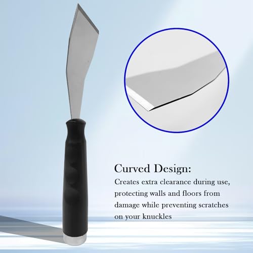 2 Pack 3 Inch Bent Scraper, Heavy Duty Stainless Steel Scraper