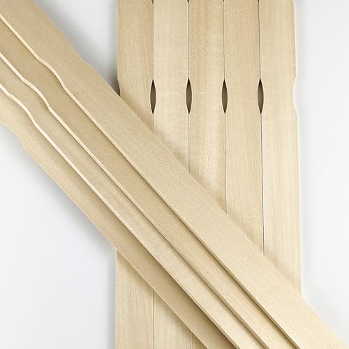 Kang&Chang 15 Inch Thick Sturdy Natural Wood Paint Stir Sticks, 20 Pack