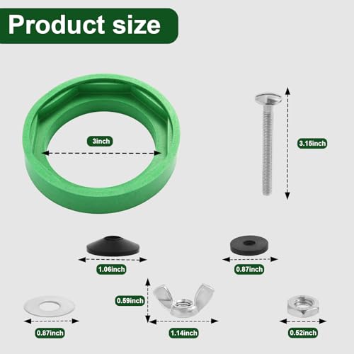 3" Toilet Tank to Bowl Gasket Kit, Fits American Standard Champion 4 Toilet Parts AS738756-0070A, 5/16 * 3.15" Stainless Steel Heavy Duty Rustproof Bolts Kit for Most 3 Inch Flush Valve Opening Tank - style: American Standard Gasket Kit