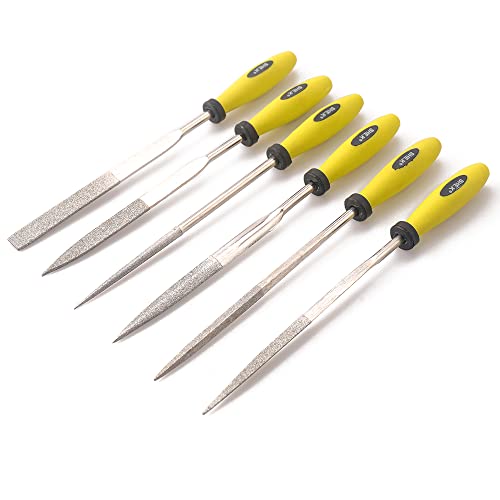 Diamond Needle File Set (6 PIECE Set) 4x160mm - color: Alloy Steel, size: 4x160mm