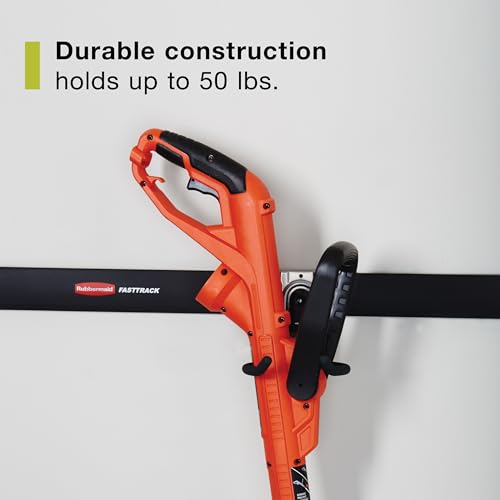 Rubbermaid Garage FastTrack Power Tool Holder Satin Nickel Wall Mounted Storage System Holds up to 50 pounds for Home/Garage/Tool Organization - style: Power-Tool Hook