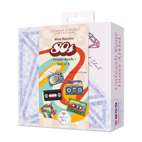 DIAMOND ART CLUB Mini Dazzles - 80s Diamond Art Kits for Adults - color: 80s