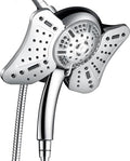 GRICH Shower Head with Handheld Spray - Dual High Pressure Showerhead - color: Chrome, size: 1.8 GPM