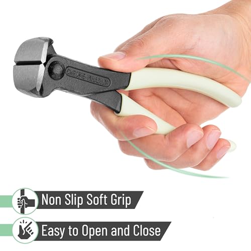 Bates- Nail Puller, 7 Inch, Creamy Beige, Nail Remover Tool, Cutting Pliers, Carpenter Tools, Staple Puller, End Cutting Pliers - color: Creamy Beige, size: 7", 1 Pack
