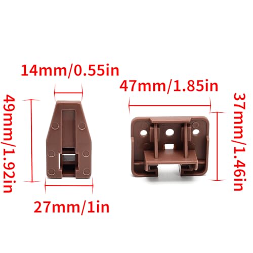 Surf Turtle 5Sets Center Mount Drawer Track Guide Glides Replacement Parts - style: 5 Pack/Classic