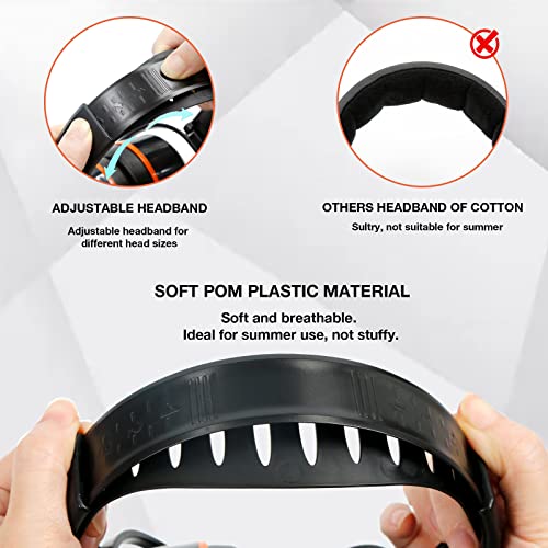 LYSIAN 31dB Hearing Protection Earmuffs, Foldable Adjustable Safety Ear Muffs for Shooting, Construction, Lawn Mowing, Adults - color: Orange Black