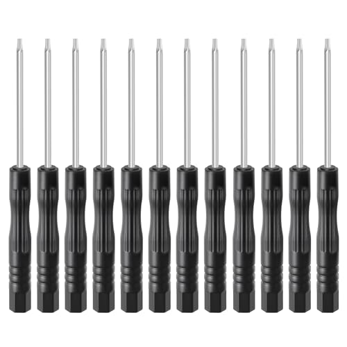 12 Pcs T2 Torx Precision Screwdriver, 2mm Magnetic Tip, 84mm - size: T2 Torx1