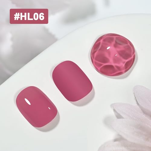 OpenLive 16.5ml Dark Pink Nail Polish Large Volume Quick Drying Nail Polish, Fast Drying and Long Lasting Color Nail Art DIY Home Manicure Gift for Women - color: Dark Pink