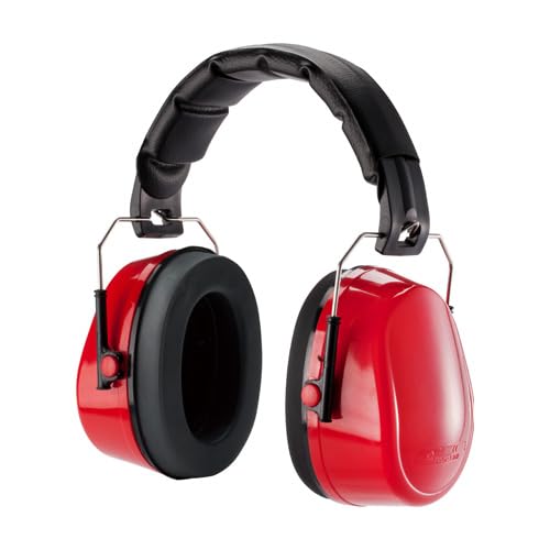 Safety Ear Muffs Noise Protection Adjustable -Red