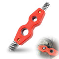 4-in-1 Copper Pipe Cleaner, Fits 1/2", 5/8", 3/4" & 7/8" Pipes, Stainless Steel Inner & Outer Thread Brush for Plumbing, Brazing, Soldering (Red) - color: Red