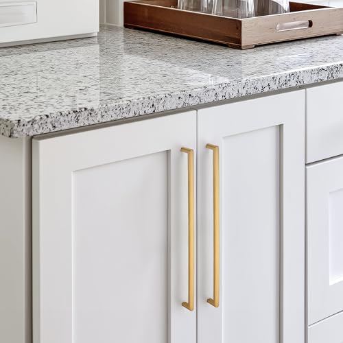 Champagne Bronze Cabinet Pulls Cabinet Handles, 12-3/5 Inch, 10 Pack | Zinc Alloy Handles, Modern Bar Grip, Kitchen Cabinet Update, For Dressers, Bathroom Vanities, Cupboards, Furniture Projects - color: Champagne Bronze, size: 12-3/5 Inch Hole Center