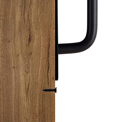 2 Pack 5 Inch 128 mm Matte Black Cabinet Handles Aluminum Cabinet Pulls Drawer Pulls - color: RoundBlack, size: 5 Inch
