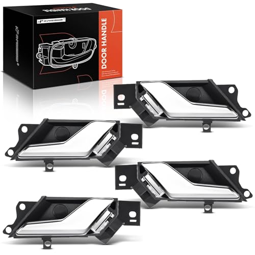 A-Premium Inside Interior Door Handles - Front & Rear Side | Compatible with Chevrolet Captiva Sport 2012-2015 & Saturn Vue 2008-2010, Chrome, Set of 4 - style: Front and Rear