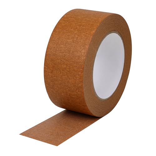 Brown Painters Tape 2 inch Wide Brown Masking Tape Paint Tape Paper Tape 2 inch x 55 Yards - color: Brown, size: 2 Inch