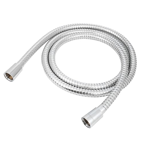 59 Inch Shower Hose Replacement, Stainless Steel, Chrome - color: 59''-Chrome