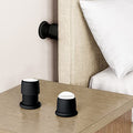 Stick on Headboard Wall Potector 1.6-2.6 inches Adjustable -Black 2 Pcs - color: Black - 2 Pcs
