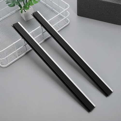 Hemobllo Dustpan Replacement Edge Strip 2-Pack Dust Pan Rubber Lip Replacement 11. Plastic Edge Strip for Floor Debris Collection Corner Cleaning and Tabletop Wiping