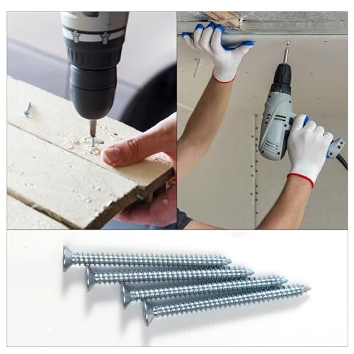 205-Piece Screw Assortment Kit, Phillips and Flat Head Wood Screws Drywall Screws Multi-Size for Home Repair DIY