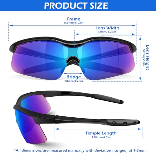 OXG Safety Glasses for Men Women, ANSI Z87 UV Protection Protective Eyewear - color: 24p-multicolor