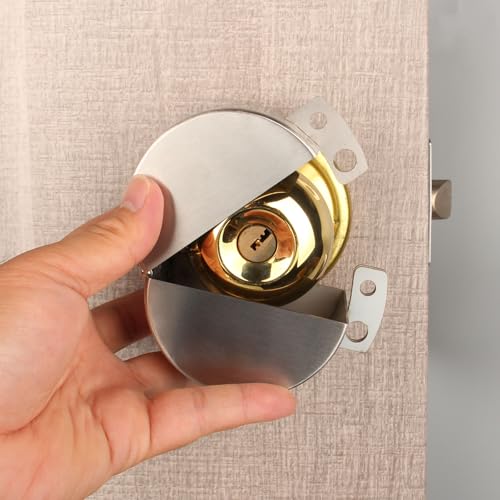 Door Knob Lockout Device with Padlock,Stainless Steel - color: Stainless Steel