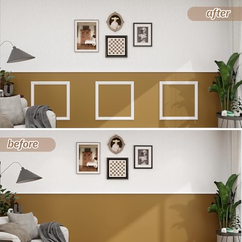 Peel and Stick Wall Molding Kit, Accent Wall Panels for Interior Wall Decor with Double-Sided Tape, 3 Set Pre-Cut PS Wainscoting Panels (20 * 20 in) - size: 20x20, style: T40-2