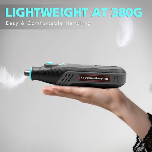 101-Piece 4V Mini Cordless Rotary Tool Kit with Organized Storage Case - 5-Speed High-Torque for Jewelry Making, Wood Carving, 3D Printer Sanding/Polishing - USB Rechargeable & Ready to Use