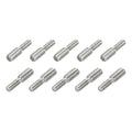 M4x15mm to M6x15mm Double End Threaded Stud Screw Reducing Bolt,304 Stainless Steel Thread Reducer Adapter for Furniture Fastener Welding, Hardware Connectors 10 Pack - size: M4x15mm to M6x15mm