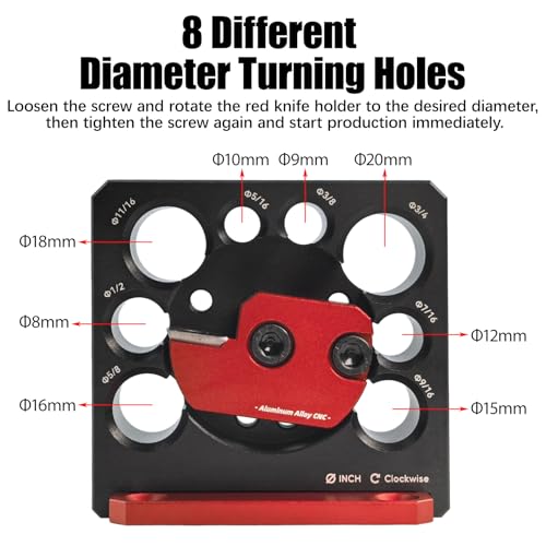 Dowel Maker Jig Kit, 8 Hole Dowel Maker Round Rod Auxiliary Tool Electric Drill Milling Inserts for Wooden Rods Sticks Woodworking (Imperial)