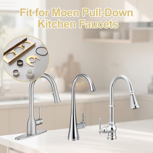 113173 Kitchen Faucet Repair Kit for Moen Mounting Kit | for Moen Kitchen Faucet Parts,Faucet Fixing Plate & Faucet Mounting Nut Hardware Kit