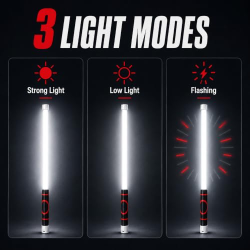 30-Inch Bendable LED Flashlight Stick, 7H Runtime Flexible Work Light