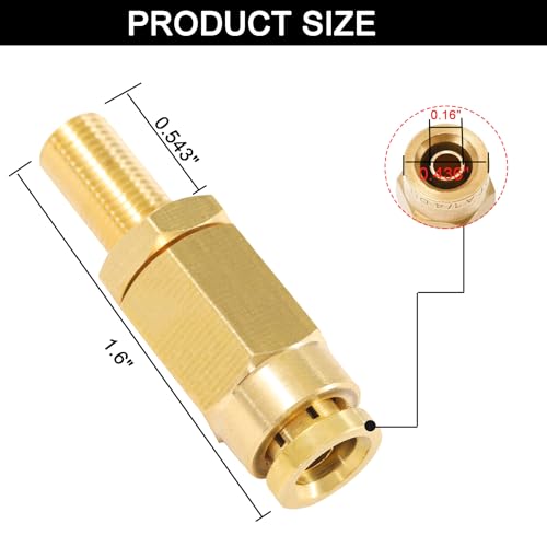 1/4" Inflation Schrader Valve with Push to Connect for 1/4" OD Air Line Tubing and Air Spring Suspension for Semi Truck Trailer Tractor (2PCS 1/4" Inflation Schrader Valve) - size: 2PCS 1/4" Inflation Schrader Valve