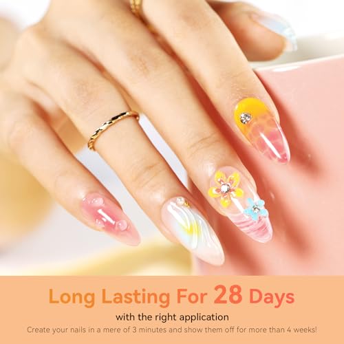 Makartt Blooming Gel & 3D Gel Nail Art Kit for DIY Nail Art Clear - color: A14-Clear Blooming Gel & 3D Gel