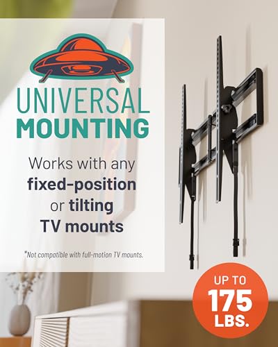 ECHOGEAR Steel Stud TV Mounting Kit for Fixed & Tilt Mounts – Securely Mount TVs up to 175 lbs on Metal Stud Walls – Includes UL-Rated Snaptoggle Anchors, Drill Bit, Screws & Washers