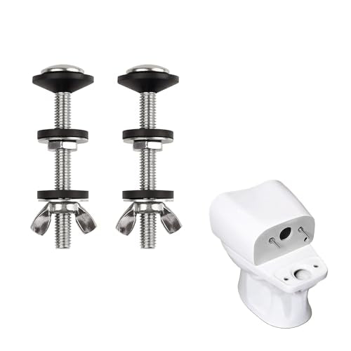 Toilet Seat Bolts Universal, Silver, 2PCS - color: Silver