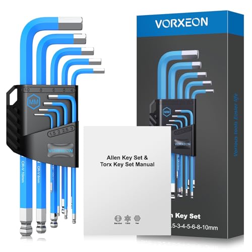 9-Piece Metric Allen Wrench Hex Key Set 1.5 to 10 mm - size: 9PCS Blue Allen Wrench Set