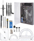 Mr. Pen- Geometry Set, 15 pcs, Black, 6 Inch Swing Arm Protractor, Divider - color: Black