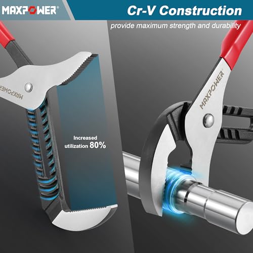 MAXPOWER 20 inch Groove Joint Pliers, 5.5 inch Max Opening - size: 20"