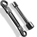 Plumbing Tools, Angle Stop Wrench Kit, Plumbing Wrench. New Compression Angle Stop and Removing the Compression Ring Professional Plumbing Toolset For Easy Angle Stop And Supply Nut Installation - color: Black, Angle on Stop Wrench Kit