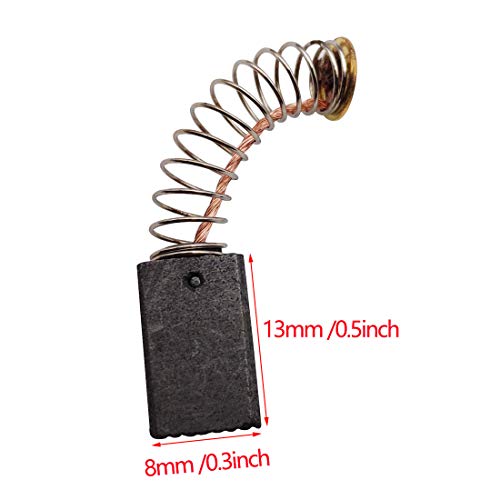 Electric Motor Carbon Brushes 30 Pack Replacement Repair Kit 5x8x13mm / 0.19x0.31x0.51 Inch for Drill, Electric Planer, Trimmer Motor - size: 50#
