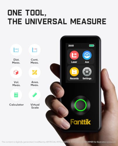 Fanttik Neo A11 Pro Laser Measure, Touch Screen, Angle Sensor, Bubble Level