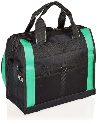 Amazon Basics Tool Sling Bag with Adjustable Padded Shoulder Strap, Sturdy Organized Storage, 40 Pockets, Black - size: Sling Bag