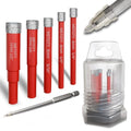 6PCS Diamond Hole Saw Drill Bit Set (1/4"-1/2") with 3/16'' Serrated Pilot Drill - for Ceramic, Glass, Tile, Marble, Granite - Dry/Wet Dual-Use, High-Precision Drilling - size: (1/4"-1/2")-6PCS