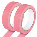 2 Pack Pink Painters Tape - Pink Masking Tape 1 Inch Wide - Multi-Surface, Smart Adhesion, Indoor & Outdoor - Paint Tape for DIY, Labeling, Art, Car, General Purpose - 180FT Total - color: Pink