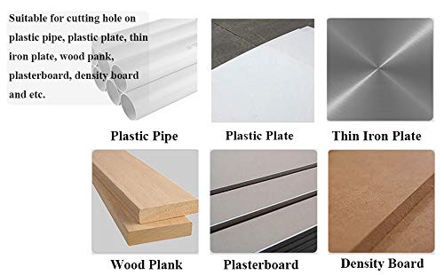 Hole Saw Drilling Cutter Tool for Wood Material 80mm/3.15" Cutting Dia - color: black, size: 3-5/32"