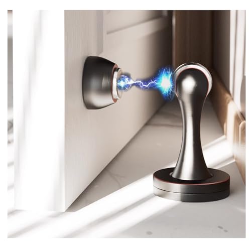 Solid Mental Magnetic Door Stop, Wall Mounted, Oil Rubbed Bronze - color: 1 PCS Oil Rubbed Bronze