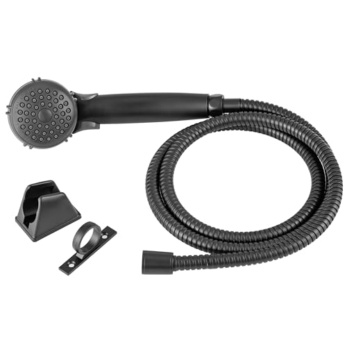 Dura Faucet DF-SA400K-MB RV Handheld Shower Head Hose Kit (Matte Black) - color: Matte Black, size: Full Kit