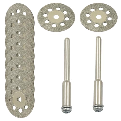Bivethoi 12 Pack 22mm Mini Diamond Coated Cutting Off Wheels Discs - style: 22mm(12 Pack)